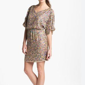 Trina Turk Vega Blouson Sequin Dress